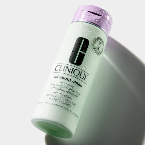 Buy now Clinique 3-Step All About Clean All-in-One Cleansing Micellar Milk + Makeup Remover With Glycerin + Vitamin E, 6.7 Fl Oz at indiglob india