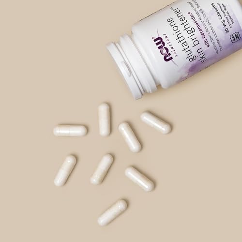Buy now NOW Foods Solutions, Glutathione Skin Brightener with CeramosidesÂ®, Moisturizing and Illuminating, 30 Veg Capsules at indiglob india