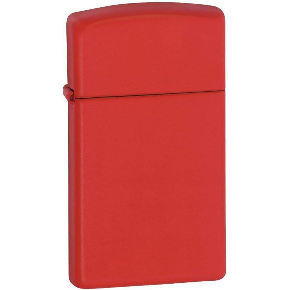 Buy now Zippo 218 Classic Black Matte Pocket Lighter Red Slim at indiglob india