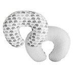 Buy now Boppy Nursing Pillow Cover, Premium Quick-Dry Fabric, Gray Elephants, Fits The Original Support Boppy Pillow for Breastfeeding and Bottle Feeding, Cover Only at indiglob india
