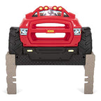 Buy now Simplay3 Monster Truck Headboard, Twin Size Plastic Car Bed Headboard for Kids, Toddlers and Boys with Toy Car Storage - Red, Made in USA at indiglob india