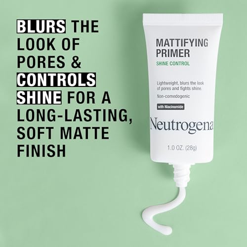 Buy now Neutrogena Mattifying Primer with Shine Control, Lightweight Pore Blurring Face Primer Blurs the Look of Pores & Helps Reduce Shine, Matte Primer with Niacinamide, 1 oz at indiglob india