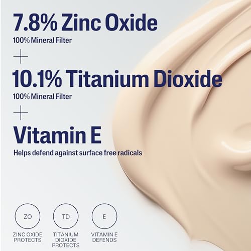 Buy now CETAPHIL Everyday Sunscreen Tinted Lotion for Face, 1.7 fl oz, 100% UVA/UVB Mineral Sunscreen: Titanium Dioxide & Zinc Oxide, SPF 40, For Sensitive Skin at indiglob india