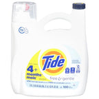 Buy now Tide Free And Gentle Laundry Detergent, 100 Loads, 132 FL OZ at indiglob india