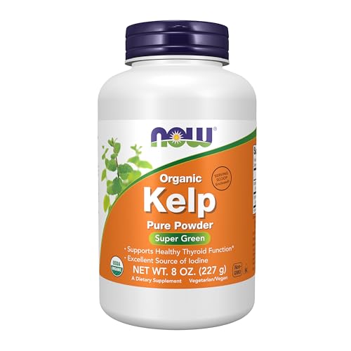 Buy now NOW Supplements, Kelp Powder, Certified Organic, Excellent Source of Iodine, Super Green, 8-Ounce at indiglob india