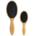 Buy now BESTOOL Hair Brush (Regular & Small), Boar Bristle Hair Brushes for Women Men Kids Thick Fine Curly Hair, Hairbrush for Detangling, Soften & Silky Shine at indiglob india