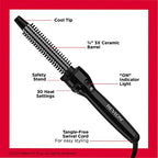 Buy now REVLON Perfect Heat Ceramic Curling Iron Brush, Black, 3/4" at indiglob india
