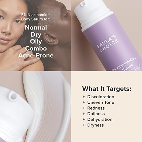 Buy now Paula's Choice 5% Niacinamide Body Treatment with Vitamin B3 & B5, Lotion for Discoloration, Redness, Wrinkles & Uneven Tone on Chest, Arms & Legs, Fragrance-free, 4 Fl Oz. at indiglob india