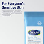 Buy now Cetaphil Face and Body Wipes, Gentle Skin Cleansing Cloths, 25 Count (Pack of 3), for Dry, Sensitive Skin, Flip Top Closure, Great for the Gym, Travel, in the Car, Hypoallergenic, Fragrance Free at indiglob india