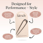 Buy now Kitsch French Hair Pins for Women â€“ Elegant & Durable Metal Hair Fork for Updos, Chignon, Bun & Twist Hairstyles, Secure Hold All Day, Comfortable Fit | Ideal Gifts for Women- Gold, 1pc at indiglob india