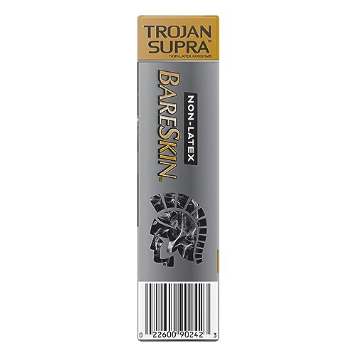 Buy now Trojan Supra Non-Latex Bareskin Lubricated Condoms, 6 ct at indiglob india