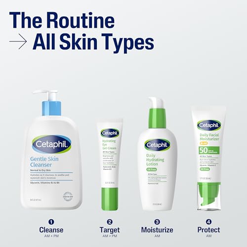 Buy now Cetaphil Daily Facial Moisturizer SPF 50, 1.7 Fl Oz (Pack of 2), Gentle Facial Moisturizer For Dry to Normal Skin Types, No Added Fragrance, Dermatologist Recommended (Packaging May Vary) at indiglob india