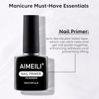 Buy now AIMEILI Nail Prep Bond Primer, U V LED Gel Foundation for Acrylic Powder and Builder Nail Gel at indiglob india
