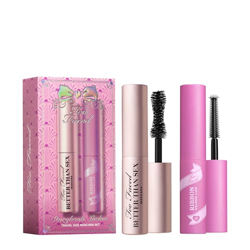 Buy now Too Faced Storybook Lashes Travel Size Mascara Set | Better Than Sex + Ribbon Wrapped Lash Tubing Mini Mascara Gift Set at indiglob india