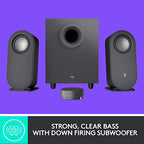 Buy now Logitech Z407 Bluetooth Computer Speakers with Subwoofer and Wireless Control, Immersive Sound, Premium Audio with Multiple Inputs, USB Speakers at indiglob india