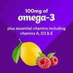 Buy now Vitafusion Omega-3 Gummy Vitamins, Berry Lemonade Flavored, Heart Health Vitamins(1) With Omega 3 EPA/DHA and Vitamins A, C, D and E, Americaâ€™s Number 1 Vitamin Brand, 60 Day Supply, 120 Count at indiglob india