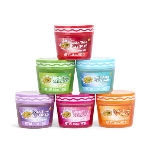 Buy now Crayola Bath Time Slime 6 Piece Set, Soaps with Slime Texture & Consistency, Multi Color Bath Soap 6 Pack / 3.6 oz Each, Colors Included: Red, Green, Blue, Purple, Pink, & Orange at indiglob india
