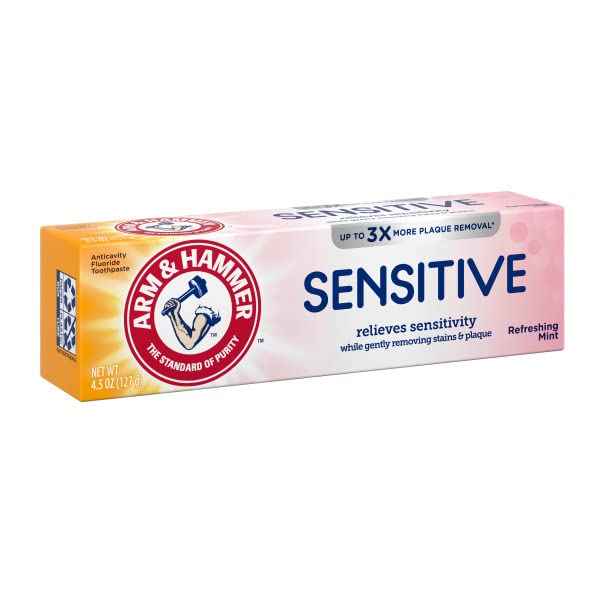 Buy now ARM & HAMMER Sensitive Teeth & Gums Toothpaste 4.5 oz (Pack of 2) at indiglob india