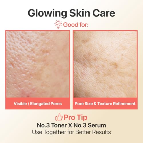 Buy now numbuzin No.3 Super Glowing Essence Toner, Fermented Toner for Skin Glow & Texture, Bifida, Niacinamide, Hydrating, Radiance-Boosting Essence, Zero Pore Care, 6.76 fl oz (200ml) at indiglob india