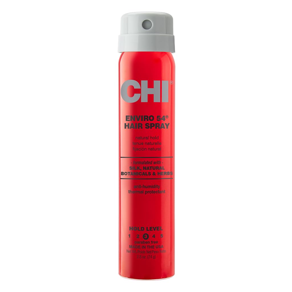 CHI Enviro 54 Hairspray, Natural Hold, Lightweight Spray to Finish & Secure A Variety of Hairstyles, Sulfate & Paraben-Free, 10 Oz