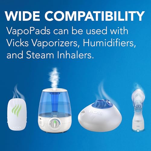 Buy now Vicks VapoPadsâ€“ Soothing Menthol Vapor Pads for Vicks Humidifiers, Vaporizers, Waterless Vaporizers, and Plug-Ins, VSP-19, 6 Count (Pack of 1) at indiglob india