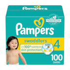Buy now Pampers Swaddlers Diapers - Size 4, 100 Count, Ultra Soft Disposable Baby Diapers at indiglob india