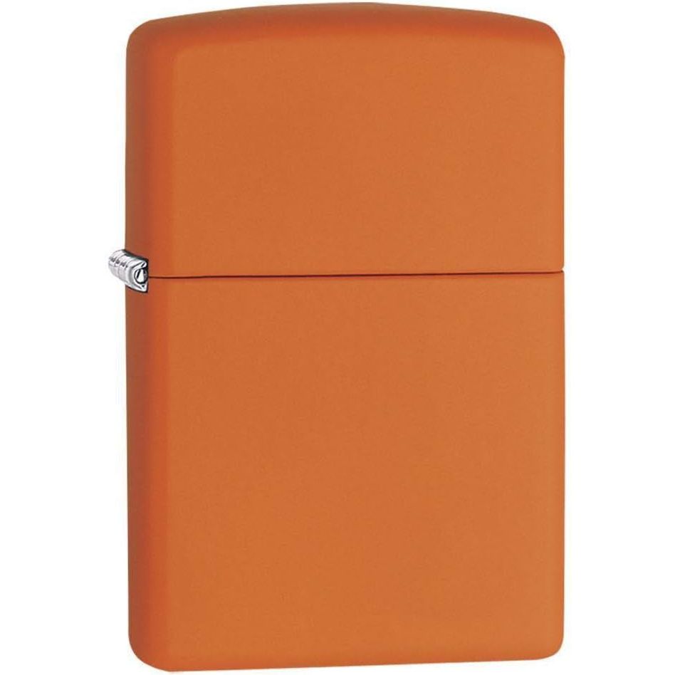 Buy now Zippo 218 Classic Black Matte Pocket Lighter Orange No Logo at indiglob india