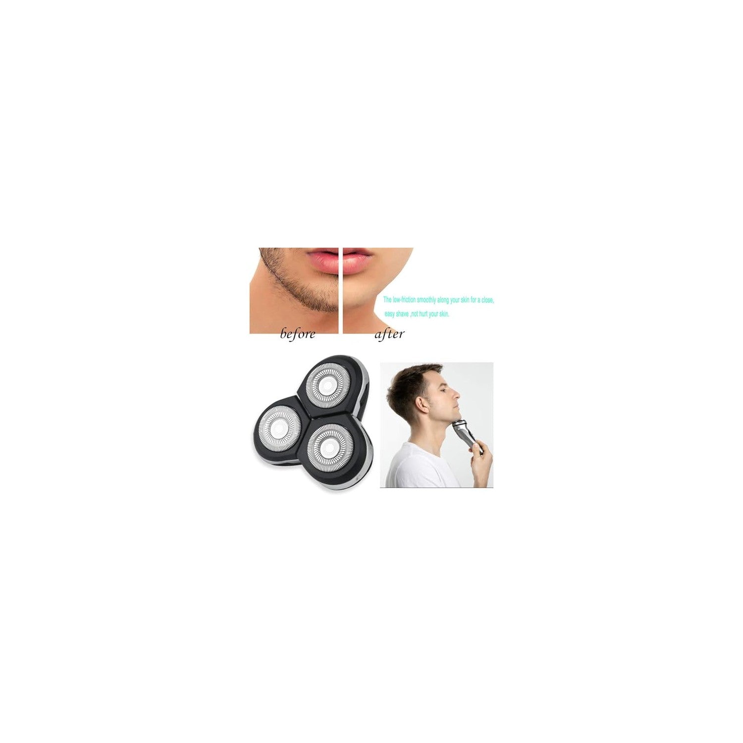 Buy now RQ12 Replacement Shaver Head Compatible with Philipss Norelcos RQ11 RQ10 Sensotouch 3D 1260X RQ1250 RQ1295 RQ1180 Arcitec Razor Shaving Unit Triple 3D at indiglob india