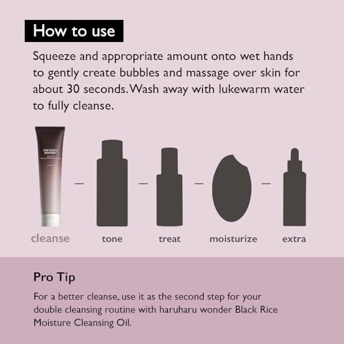 Buy now HARUHARU wonder Black Rice Moisture 5.5 Soft Cleansing Gel, Gentle Daily Cleanser, Low 5.5pH, Moisture Balance, Soap Free, For Sensitive Skin, Vegan, Cruelty-Free, 3.4 fl.oz at indiglob india