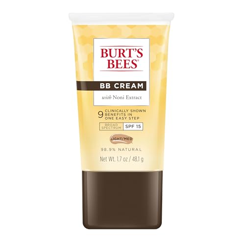 Buy now Burt's Bees BB Cream With SPF 15, Broad-Spectrum Sunscreen Tinted Lotion for All Skin Types, 98.9 Percent Natural Origin Skin Care, Light to Medium, 1.7 oz. Tube at indiglob india