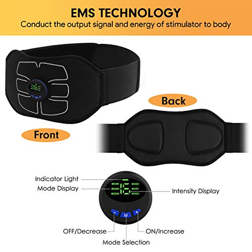 Buy now MarCoolTrip MZ ABS Stimulator,Ab Machine,Abdominal Toning Belt Workout Portable Ab Stimulator Home Office Fitness Workout Equipment for Abdomen Black at indiglob india