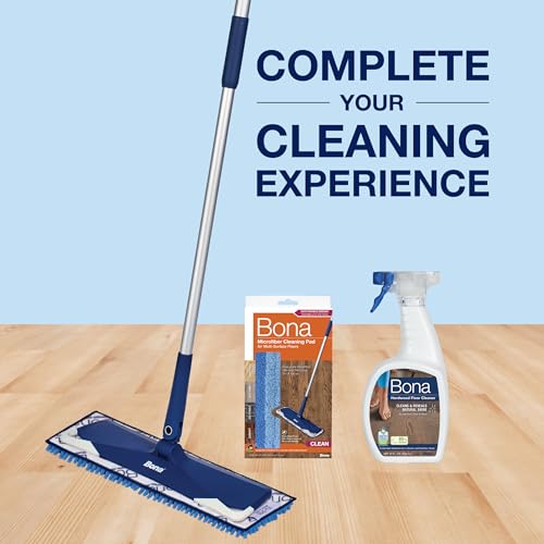 Buy now Bona Microfiber Sweeping Pad for Multi-Surface Floors - For Use With Bona Mops - Attracts, Picks Up Pet Hair, Fur, and Dander - Wood, Stone, Tile, Laminate, and Vinyl Floors at indiglob india