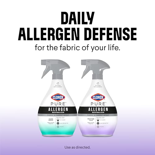 Buy now Clorox PURE Allergen Neutralizer Fabric and Carpet Spray, Nighttime Calm, 26 Fluid Ounces at indiglob india