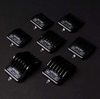 Buy now Andis Master Series Premium Hair Clipper Attachment Comb Set, Clipper Guards Cutting Guides with Metal Clip, Black, 7 Count at indiglob india