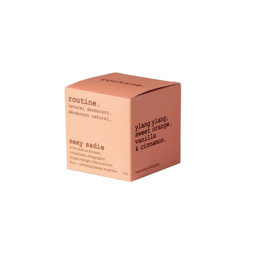 Buy now Routine. Natural and Aluminum Free Deodorant (2 Fluid Oz.) for Women and Men | Sexy Sadie No Beeswax Vegan Formula | Patchouli, Ylang Ylang, Sweet Orange, Vanilla, and Champa (Cream Jar Formula) at indiglob india