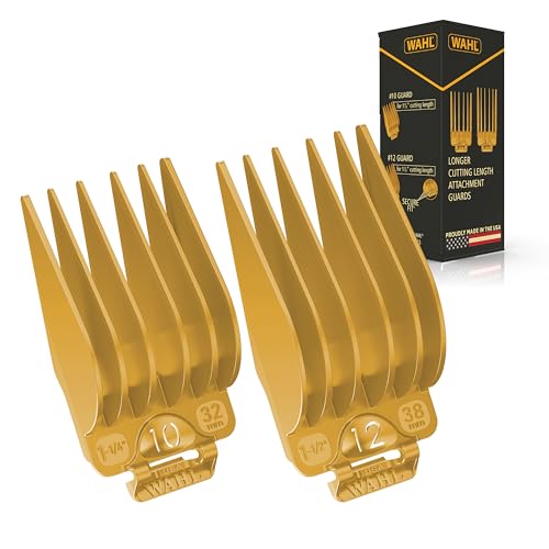 Buy now Wahl Hair Clipper Genuine Secure Fit Attachment Guard Set for Long Hair Styles and Fades, 2 Full Size Hair Clipper Guide Combs for Increased Cutting Performance - Model 3025025 at indiglob india