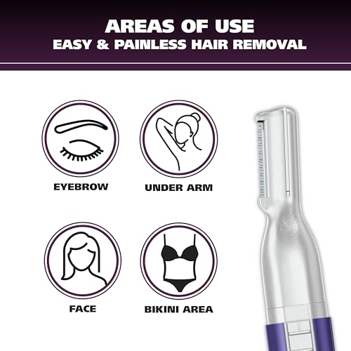 Buy now Wahl Clean & Confident Female Battery Pen Trimmer with Rinseable Blades for Eyebrows, Facial Hair, & Light Grooming- Hygienic Grooming & Easy Cleaning with Battery Included - Model 5640-100 at indiglob india