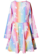 Buy now Long Sleeve Unicorn Dresses for Girls Kids 10 11 Matching 18 inch American Doll at indiglob india