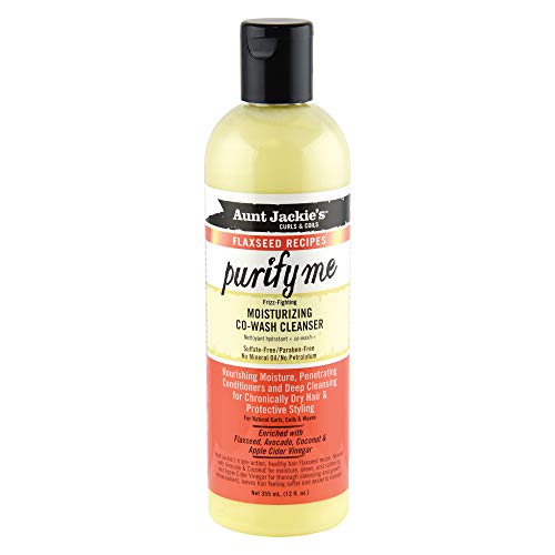 Buy now Aunt Jackie's Flaxseed Recipes Purify Me Frizz-Fighting Moisturizing Co-Wash Hair Cleanser for Chronically Dry Hair and Protective Styling, 12 Fl Oz at indiglob india