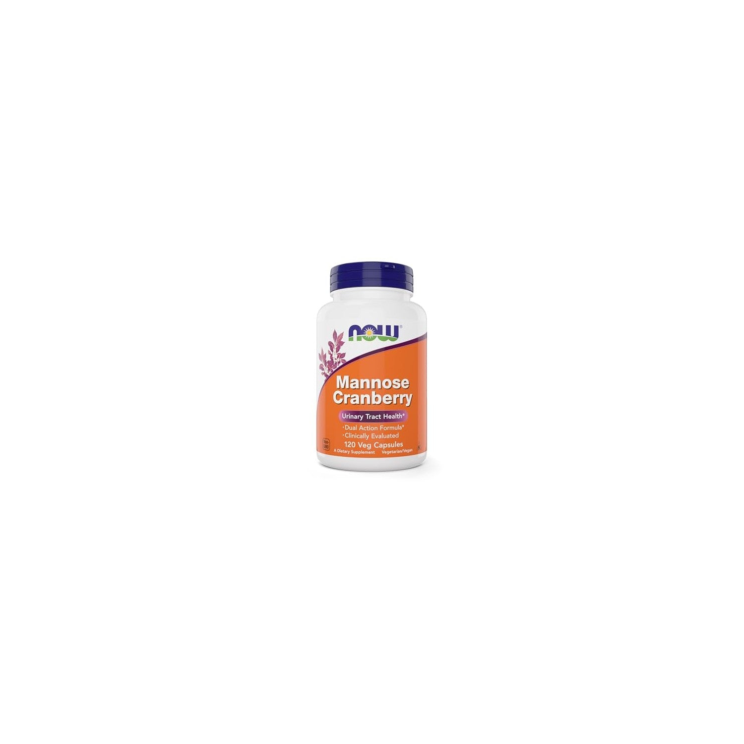 Buy now NOW Foods Mannose Cranberry, 120 Capsules (Pack of 2) - with PAC - 450mg dMannose, 250mg Whole Cranberry - Urinary Tract Health* - Vegan Friendly Supplement, Non-GMO at indiglob india