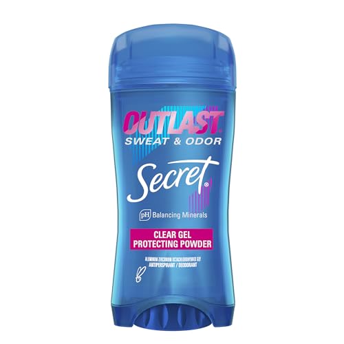 Buy now Secret Antiperspirant Deodorant for Women, Protecting Powder Scent, Clear Gel, Outlast Xtend, 2.6 Oz (Pack of 6) at indiglob india