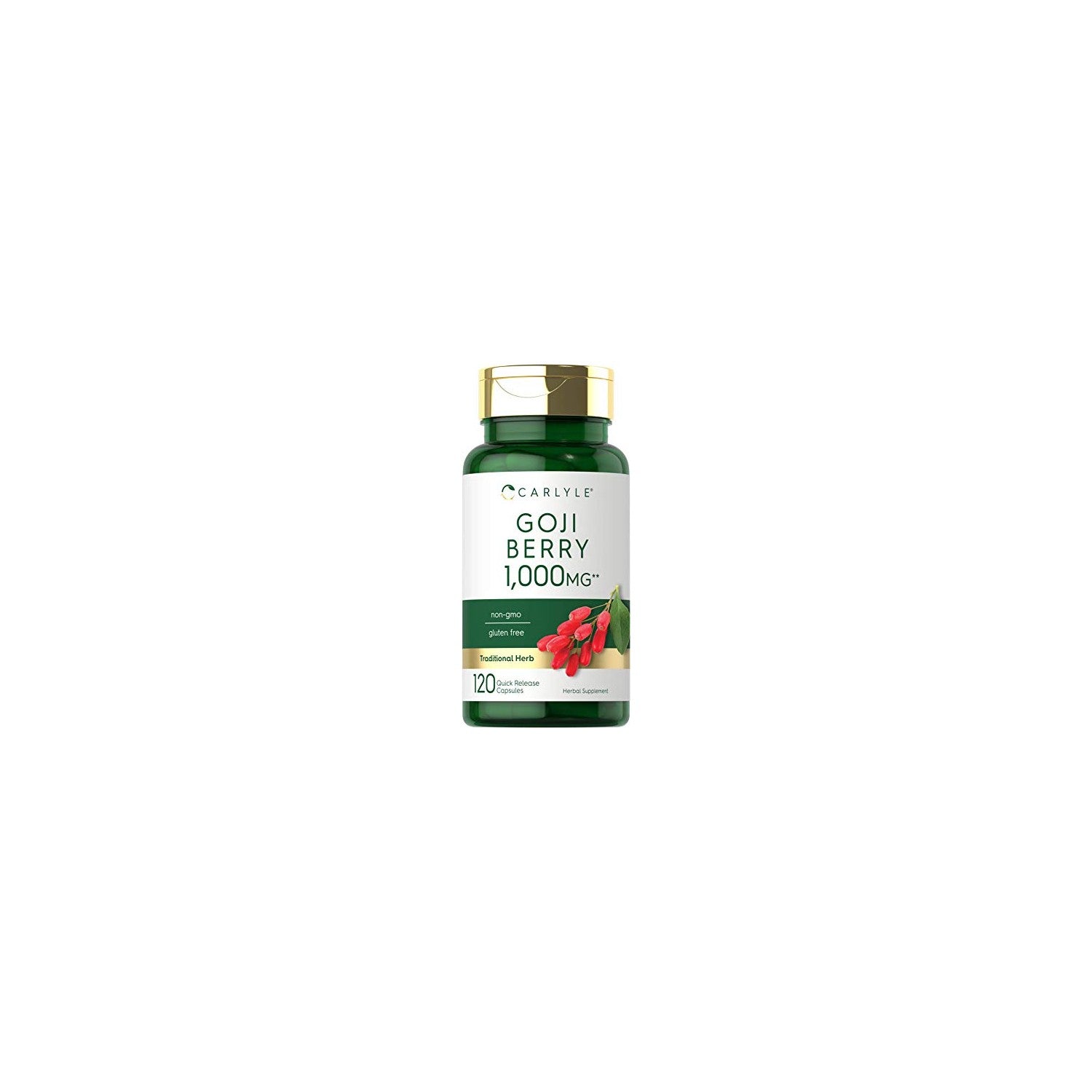 Buy now Carlyle Goji Berry | 120 Capsules | Concentrated Extract from Wolfberry Plant | Non-GMO, Gluten Free at indiglob india