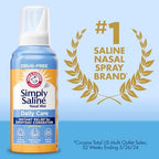 Buy now ARM & HAMMER Simply Saline Daily Care Nasal Mist, Drug-Free Non-Drowsy Saline Spray for Instant Nasal Congestion and Allergy Relief, Use as Often as Needed, Suitable to Use if Pregnant, 1.6 oz at indiglob india