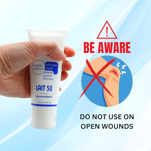 Buy now Lait 50 Antiseptic Cream – Post Hair Removal & Ingrown Hair Treatment, Cools & Soothes Skin, 1.5 Ounce at indiglob india
