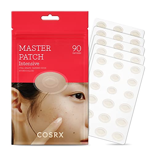 Buy now COSRX Master Patch Intensive | Oval-Shaped Hydrocolloid Pimple Patch with Tea Tree Oil & Salicylic Acid | Quick & Easy Blemish, Zit, Spot Treatment (90 Patches (Medium, Large), 90, Count) at indiglob india