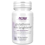 Buy now NOW Foods Solutions, Glutathione Skin Brightener with CeramosidesÂ®, Moisturizing and Illuminating, 30 Veg Capsules at indiglob india