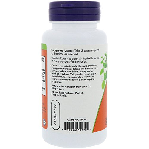 Buy now NOW Foods Valerian Root, 500mg, 100 Capsules at indiglob india