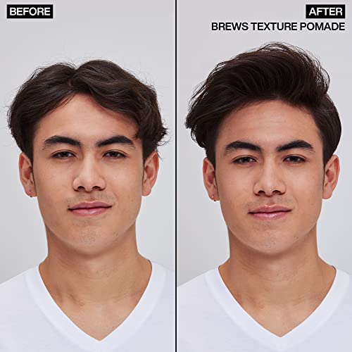 Buy now Redken Brews Texture Pomade For Men For All Hair Types - Maximum Strong Hold, Natural Matte and Low Shine Finish With No Crunch Styling and Sculpting at indiglob india