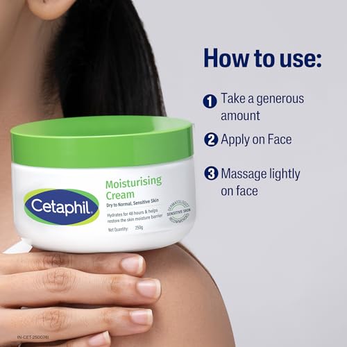 Buy now Cetaphil Face & Body Moisturizer, Hydrating Moisturizing Cream for Dry to Very Dry, Sensitive Skin, NEW 8.8 oz, Fragrance Free, Non-Comedogenic, Non-Greasy (Packaging May Vary) at indiglob india