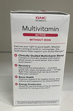 Buy now GNC Women's Multivitamin Active Without Iron, Supports an Active Lifestyle, 30+ Nutrient Formula, Promotes Bone & Joint Health, Helps Energy Production, 180 Caplets at indiglob india